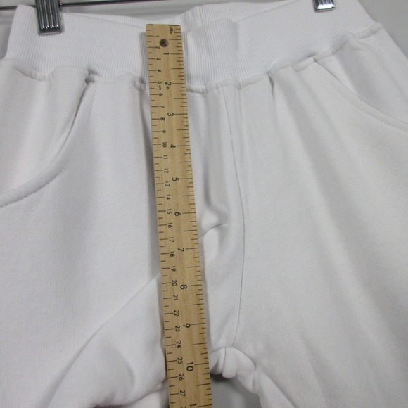Baldinini Women Sweatpants XS 38 White Regular Fit 100% Cotton Logo Jogging 372 - Picture 10 of 12